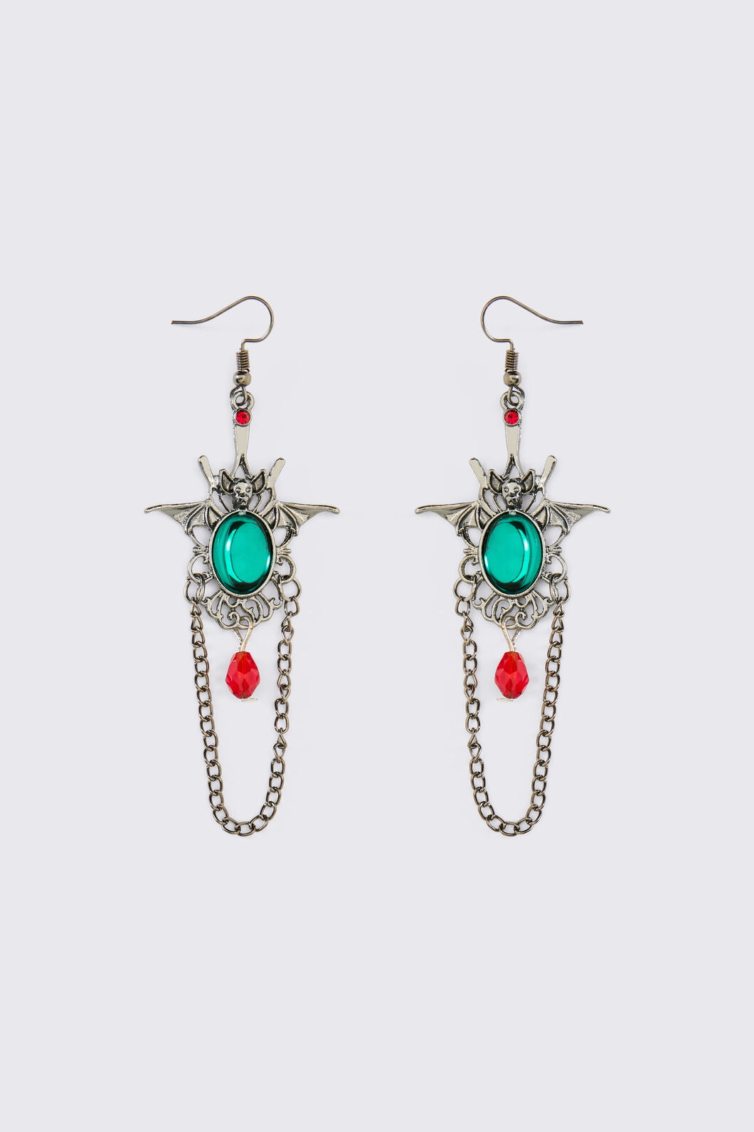 Dangerfield NZ - Gothic Bat Drop Earrings - multi