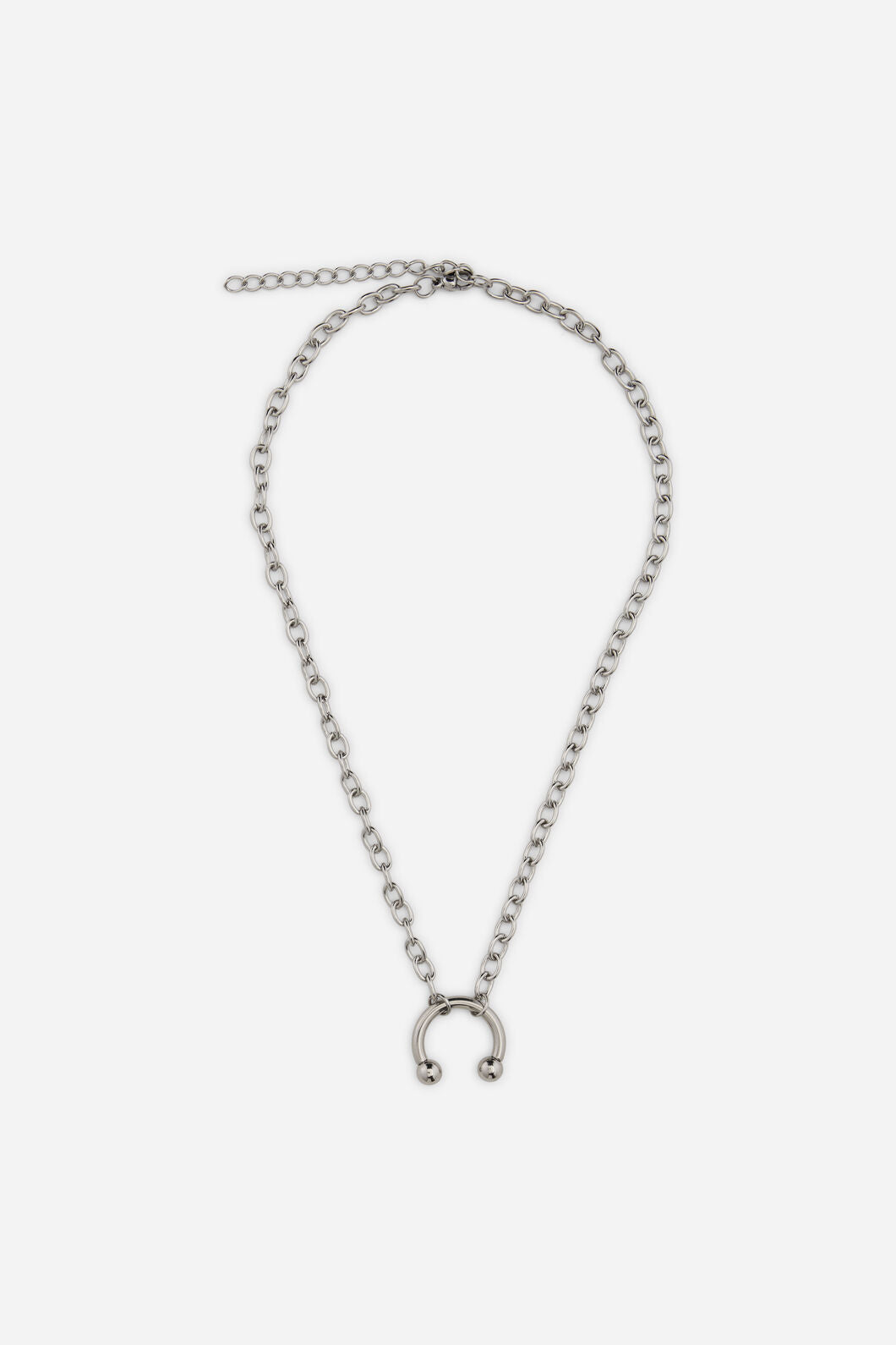 Dangerfield NZ - Circular Barbell Necklace - silver