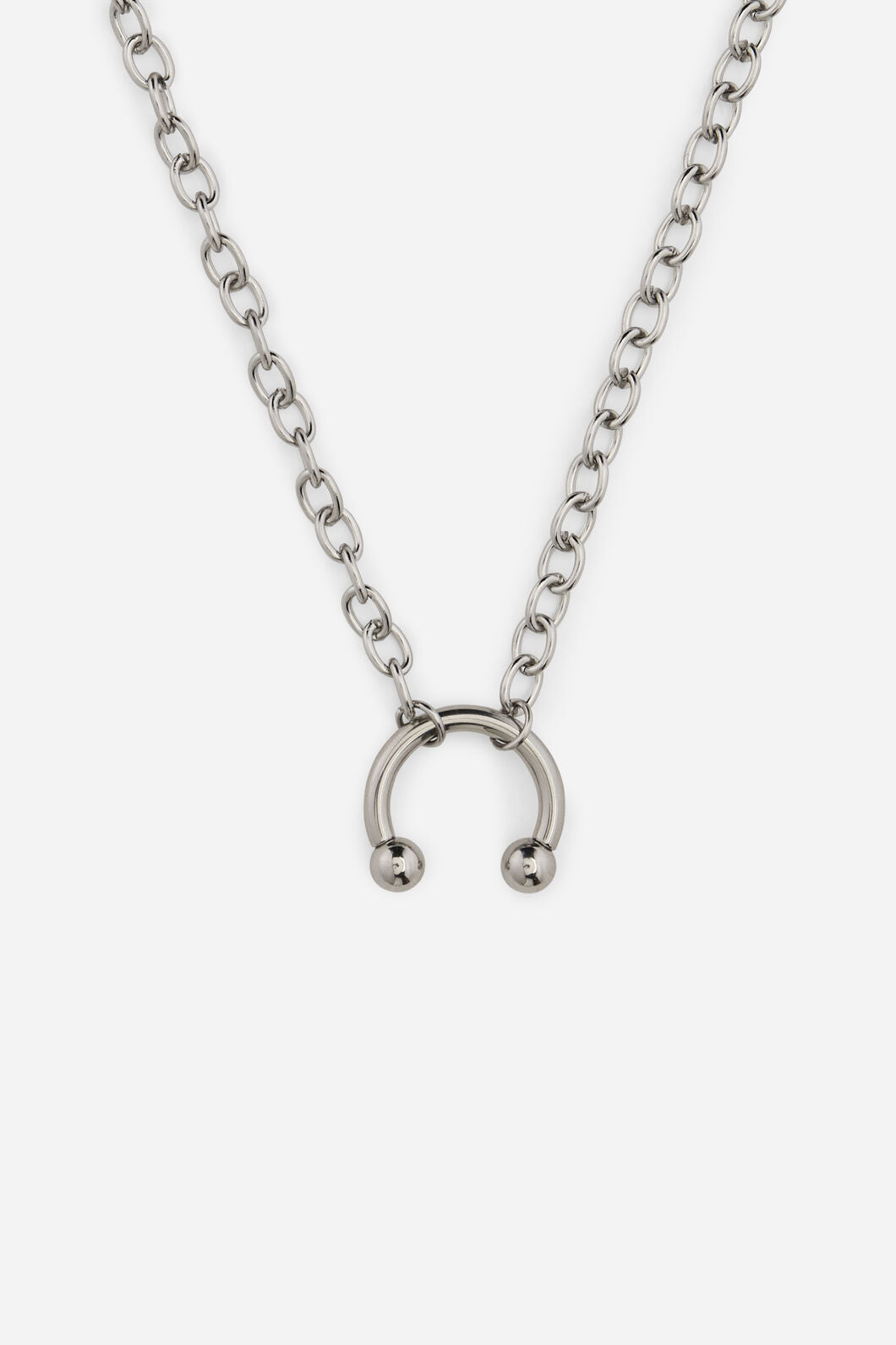 Dangerfield NZ - Circular Barbell Necklace - silver