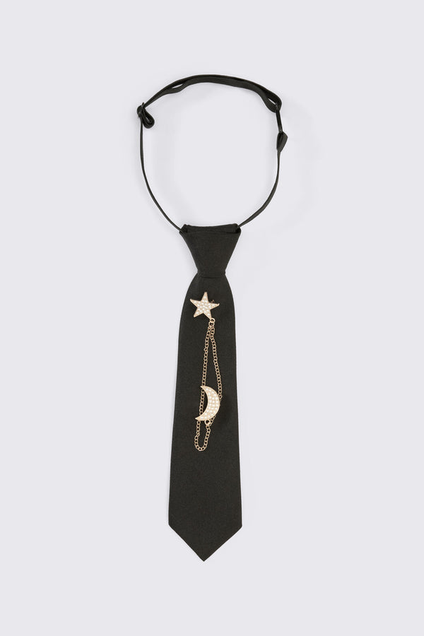 Dangerfield NZ - Celestial Charms Adj Neck Tie - black