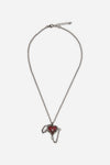 Dangerfield NZ - Heart Chain Goth Necklace - black-red