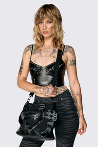 Dangerfield NZ - Stud Chain Bag - black