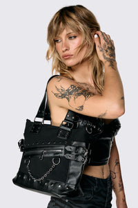 Dangerfield NZ - Stud Chain Bag - black