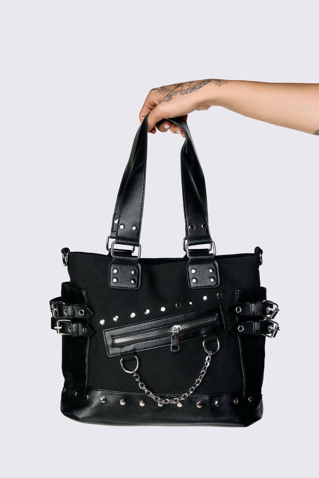 Dangerfield NZ - Stud Chain Bag - black