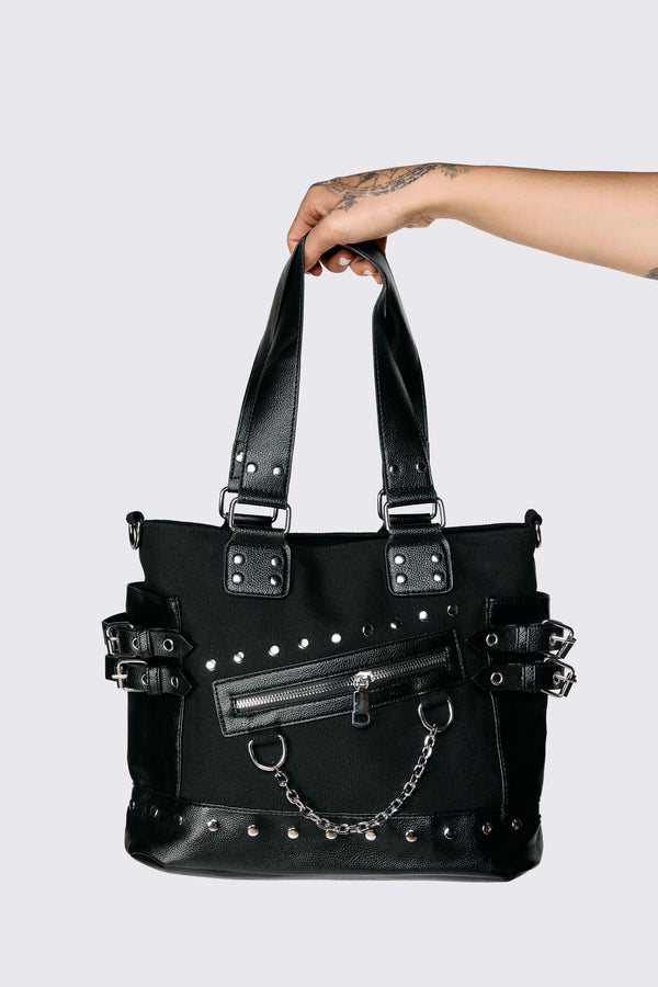 Dangerfield NZ - Stud Chain Bag - black