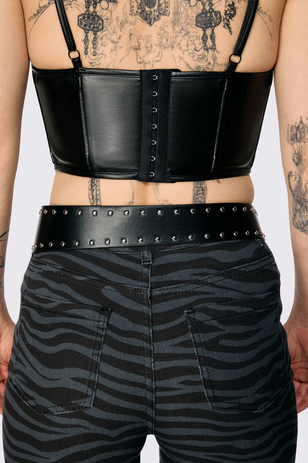 Dangerfield NZ - Stud Low Slung Belt - black