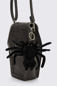 Dangerfield NZ - Plush Spider Bag Charm - black