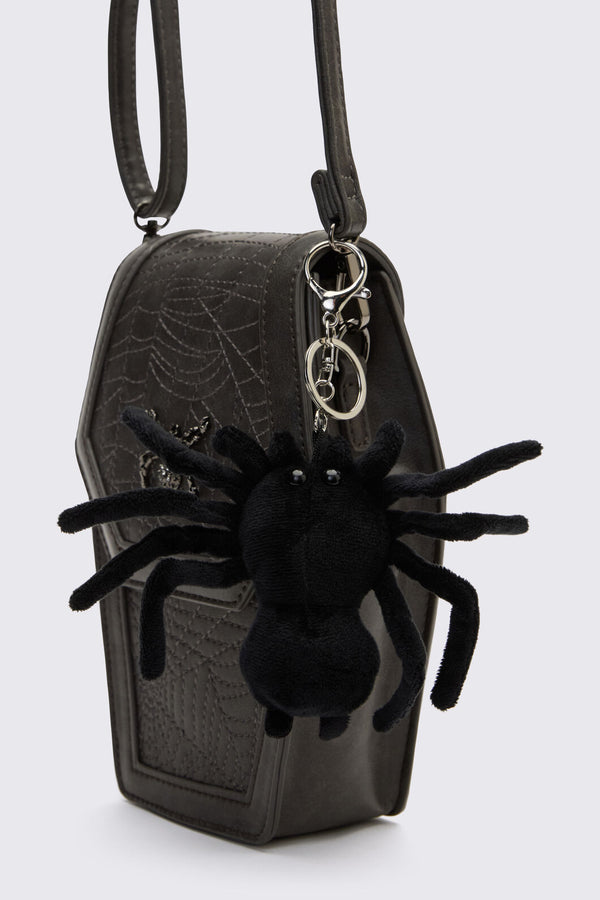 Dangerfield NZ - Plush Spider Bag Charm - black