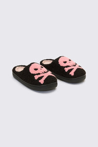 Dangerfield NZ - Skull & Crossbone Slippers - black-pink
