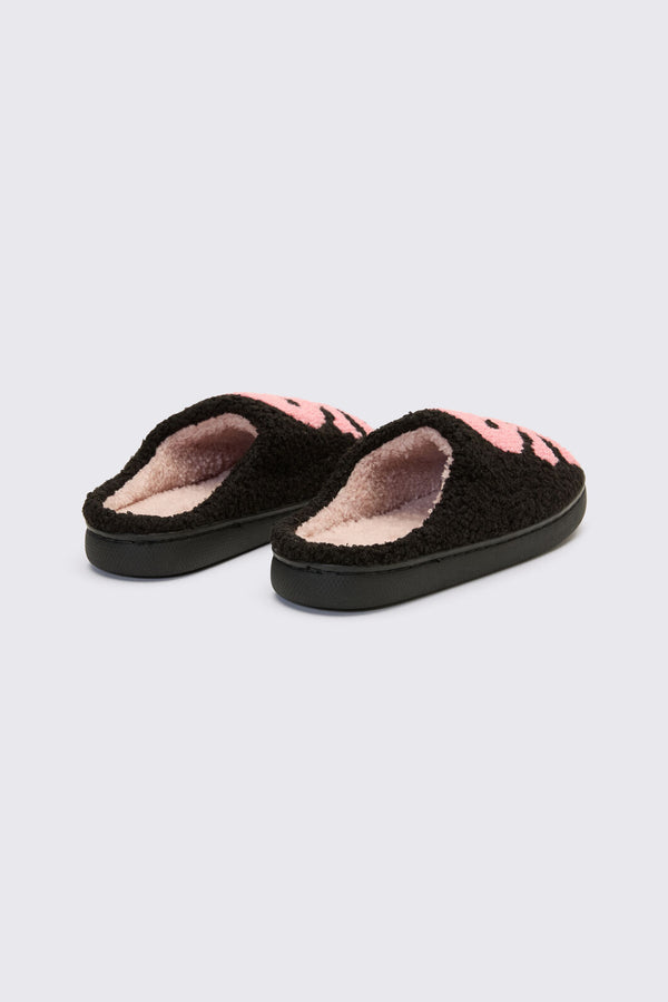 Dangerfield NZ - Skull & Crossbone Slippers - black-pink