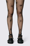Dangerfield NZ - Spiders Fishnet Tights - black