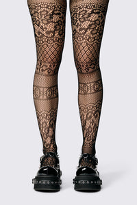 Dangerfield NZ - Fancy Fishnet Tights - black