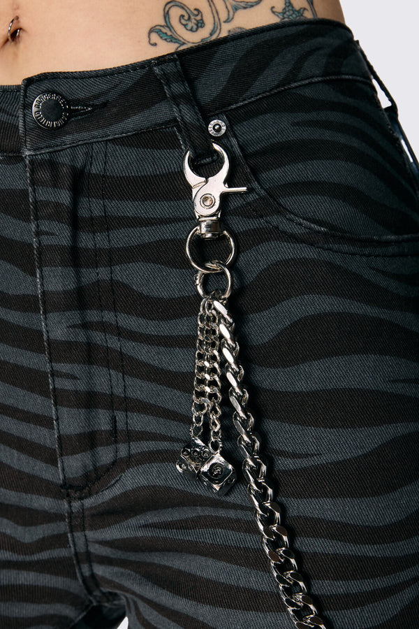 Dangerfield NZ - Roll The Dice Jean Chain - silver