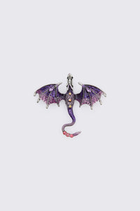 Dangerfield NZ - Dragon Brooch - purple
