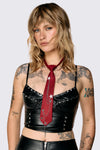 Dangerfield NZ - Star Charm Adjustable Tie - red