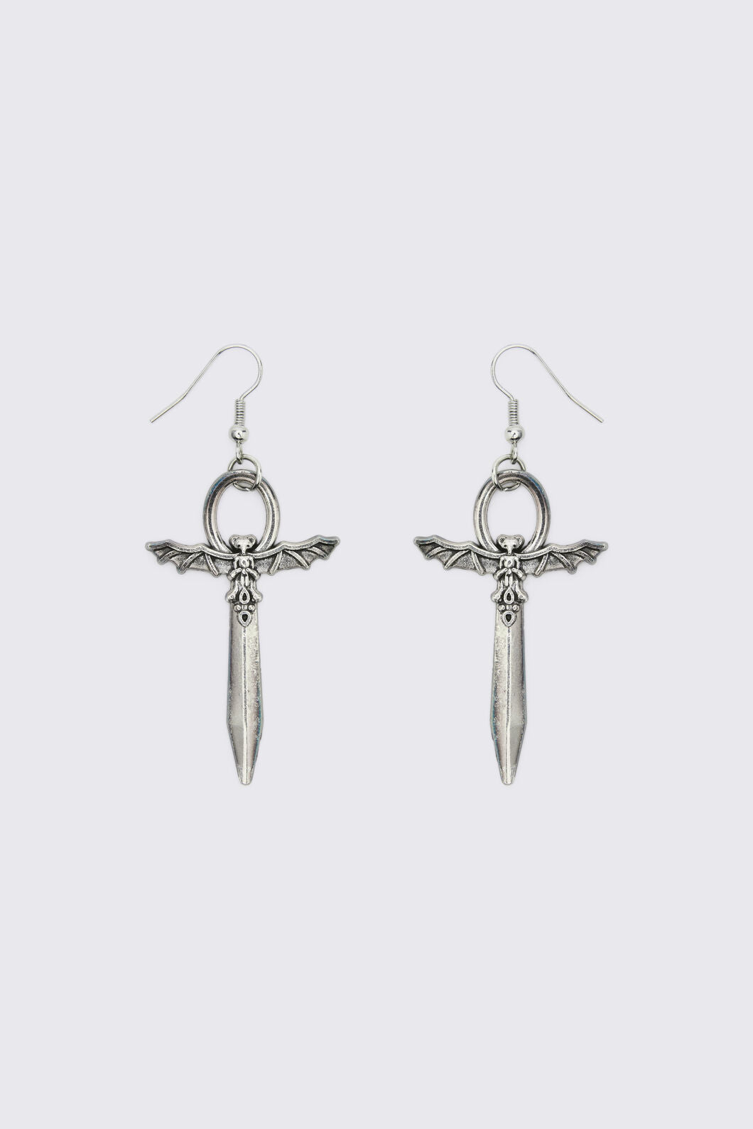 Dangerfield NZ - Bat Dagger Earrings - silver