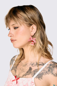 Dangerfield NZ - Cake Bow Earrings - red