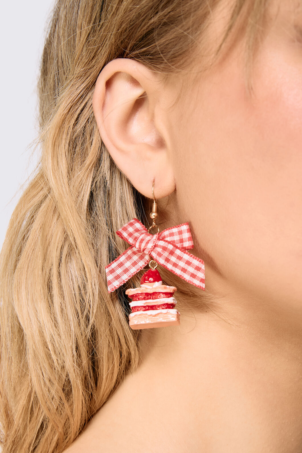 Dangerfield NZ - Cake Bow Earrings - red