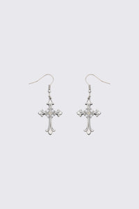 Dangerfield NZ - Crucifix Earrings - silver