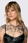 Dangerfield NZ - Chainmail Loop Drop Necklace - silver