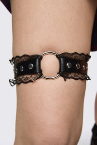 Dangerfield NZ - Lacey Leg Garter - black