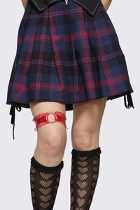Dangerfield NZ - Lacey Leg Garter - red