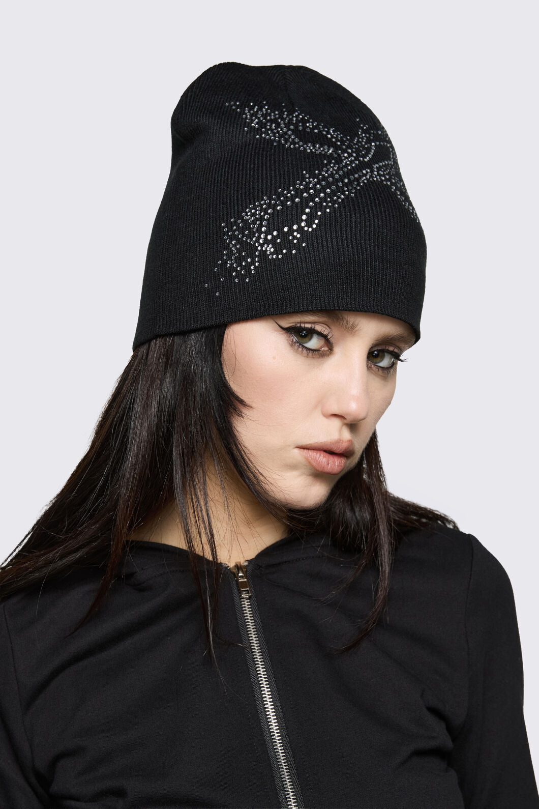 Dangerfield NZ - Cross Sparkle Beanie - black