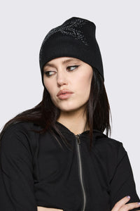 Dangerfield NZ - Cross Sparkle Beanie - black