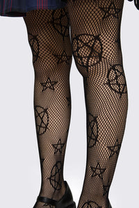 Dangerfield NZ - Witchy Fishnet Tights - black