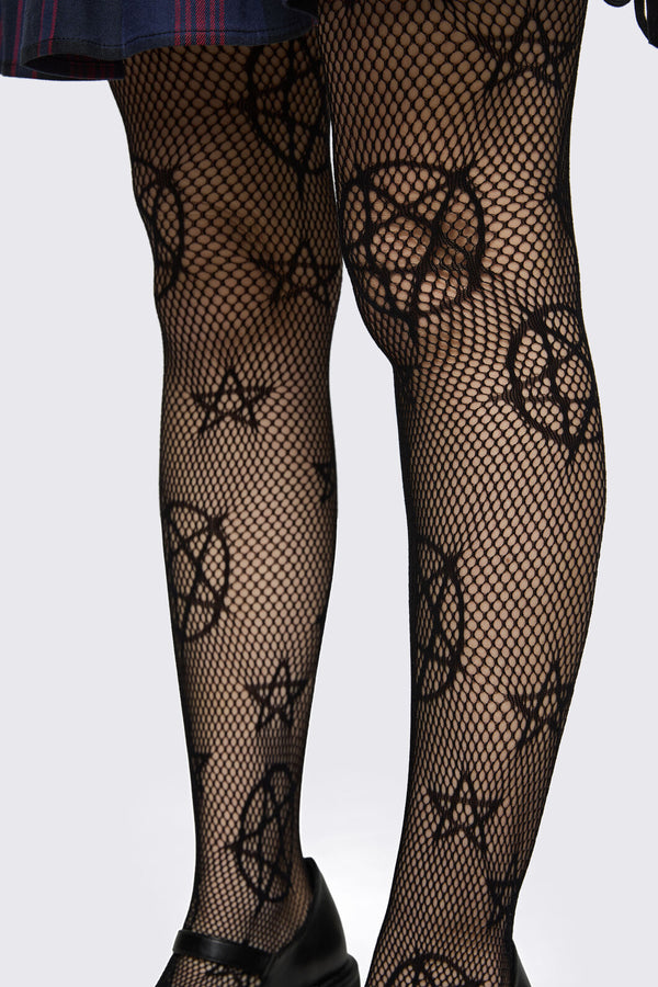 Dangerfield NZ - Witchy Fishnet Tights - black