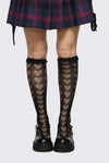 Dangerfield NZ - Black Heart Lace Socks - black