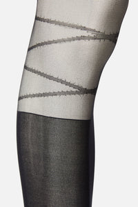 Dangerfield NZ - Garter Look Tights - black