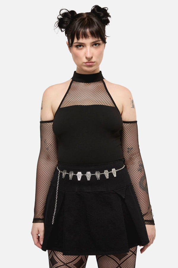 Dangerfield NZ - Coffin Chain Belt - silver