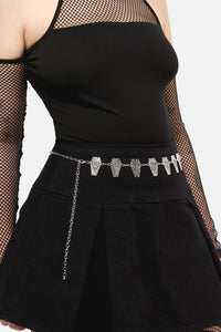 Dangerfield NZ - Coffin Chain Belt - silver