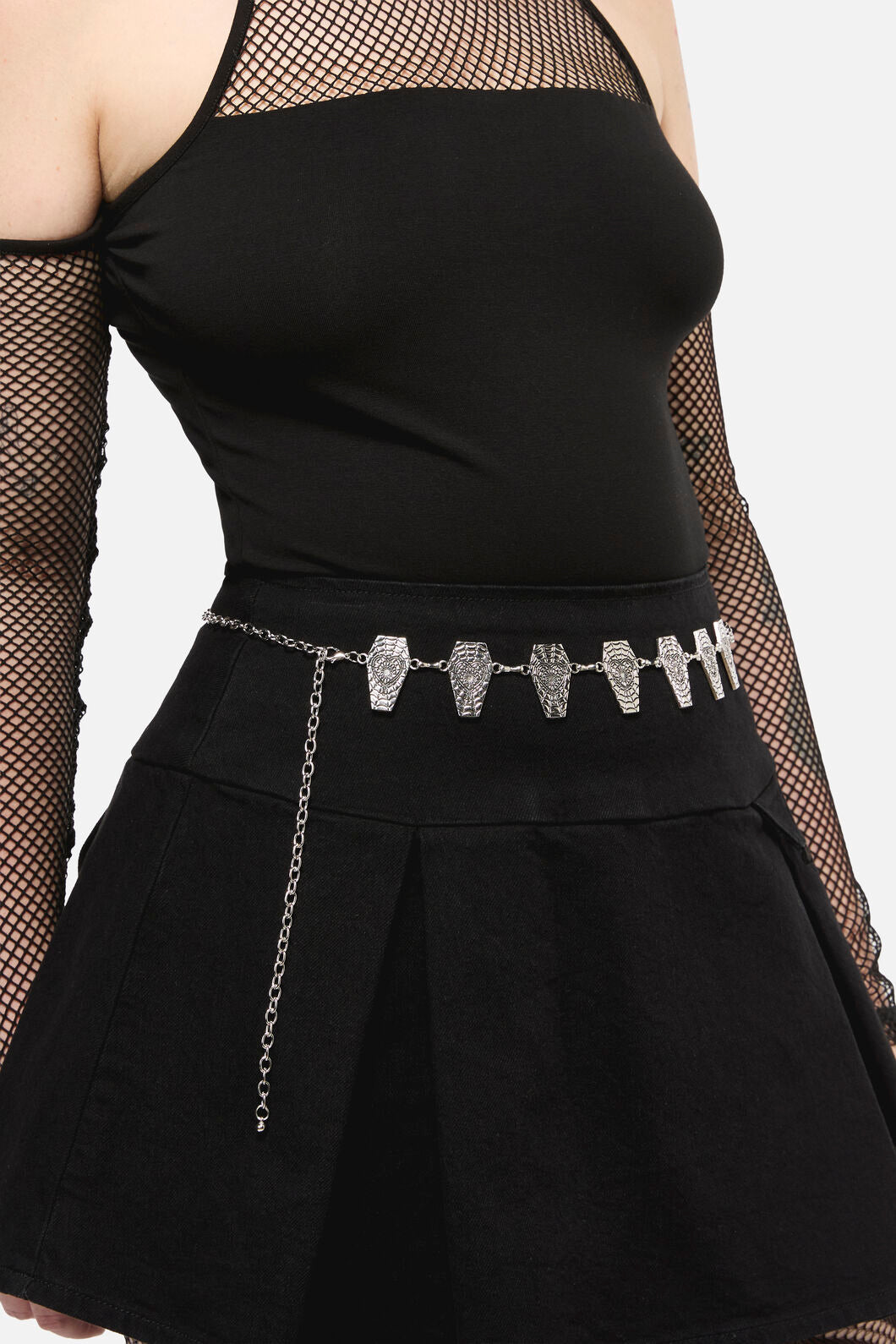 Dangerfield NZ - Coffin Chain Belt - silver