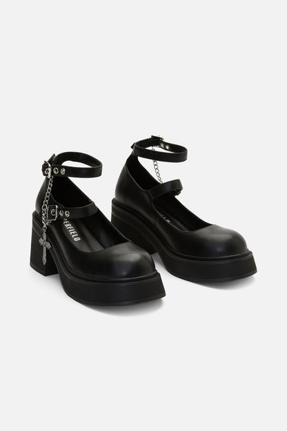Dangerfield NZ - Cross Charm Shoe - black