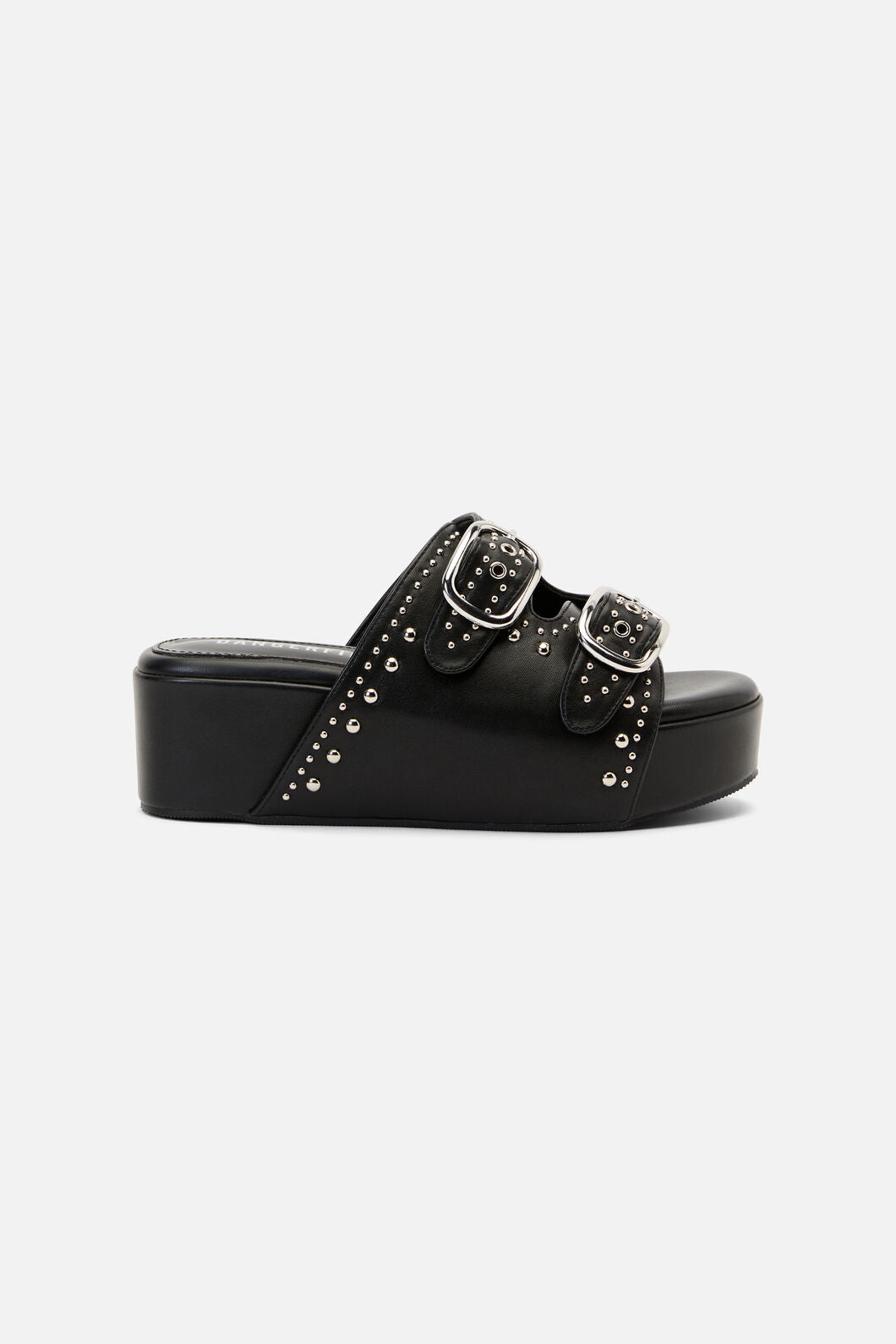 Dangerfield NZ - Stud Buckle Slide Sandals - black