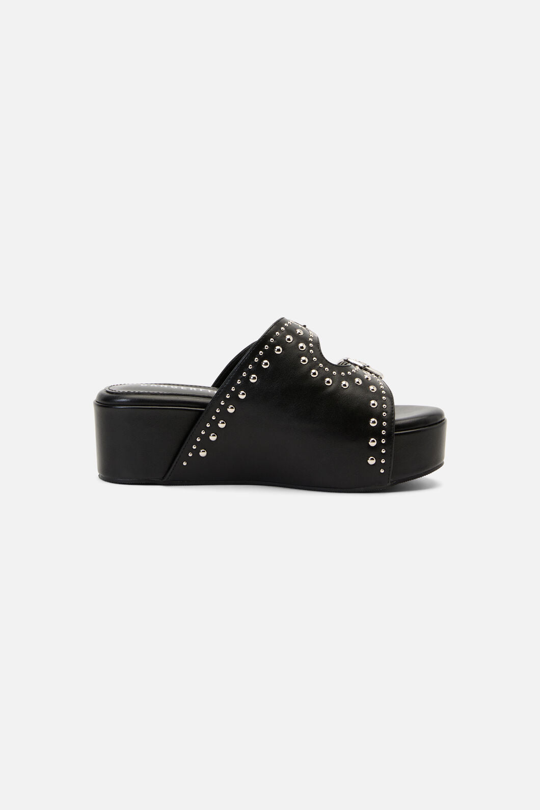 Dangerfield NZ - Stud Buckle Slide Sandals - black