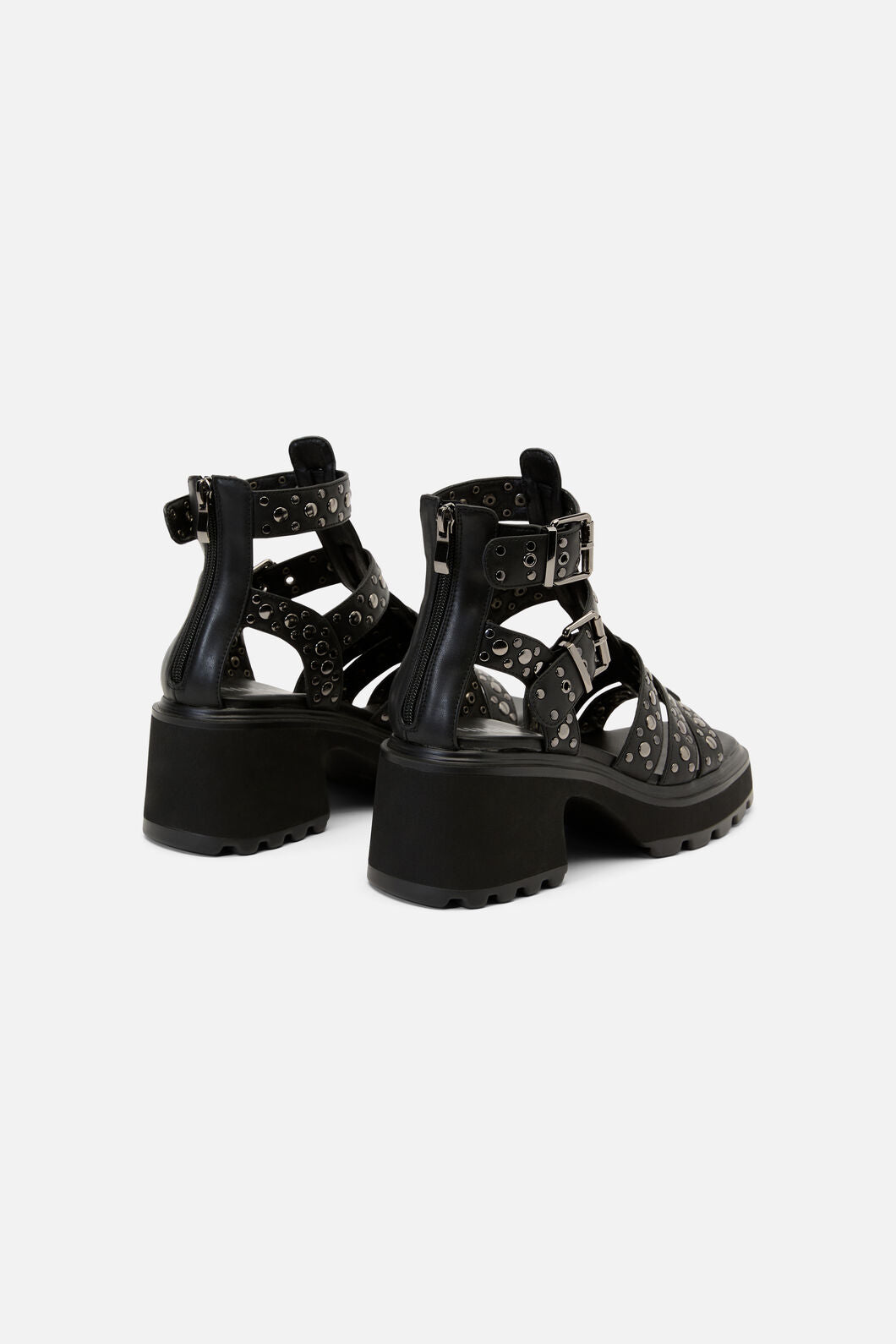 Dangerfield NZ - Studs Strap Platform Sandals - black