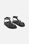 Dangerfield NZ - Stud Ankle Strap Sandal - black