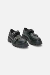 Dangerfield NZ - Loafer Buckle Mary Jane Shoe - black