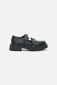 Dangerfield NZ - Loafer Buckle Mary Jane Shoe - black