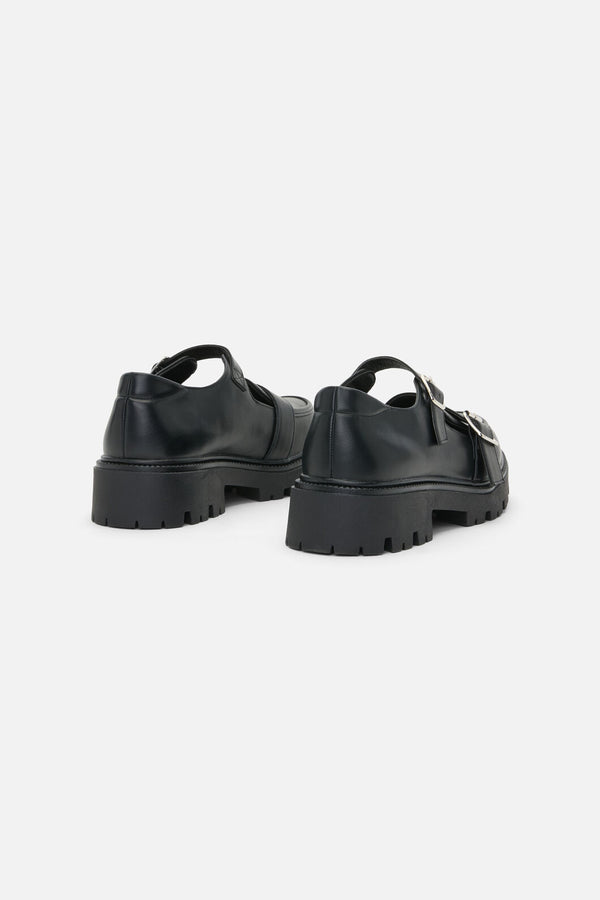 Dangerfield NZ - Loafer Buckle Mary Jane Shoe - black