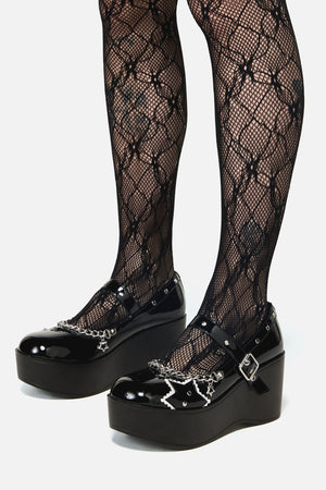 Dangerfield NZ - Sweet Star Mary Janes - black