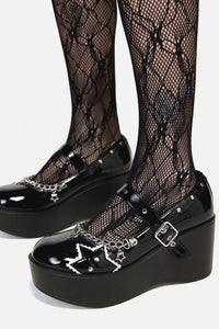 Dangerfield NZ - Sweet Star Mary Janes - black