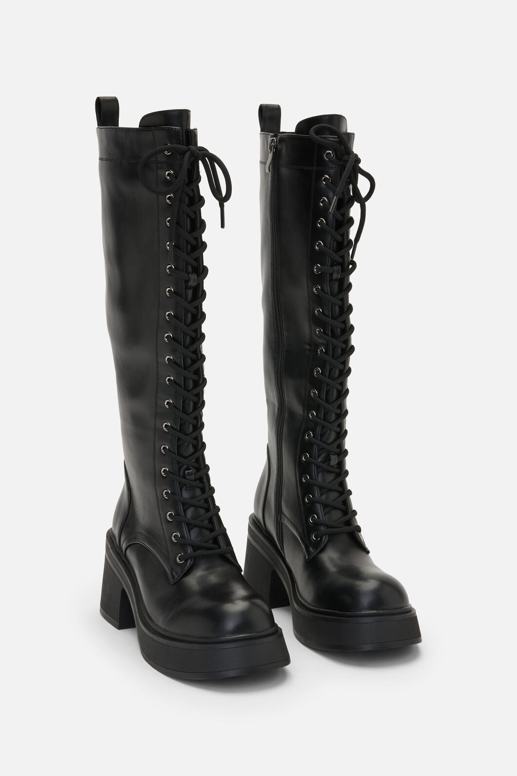 Dangerfield NZ - Knee High Lace Up Boot - black