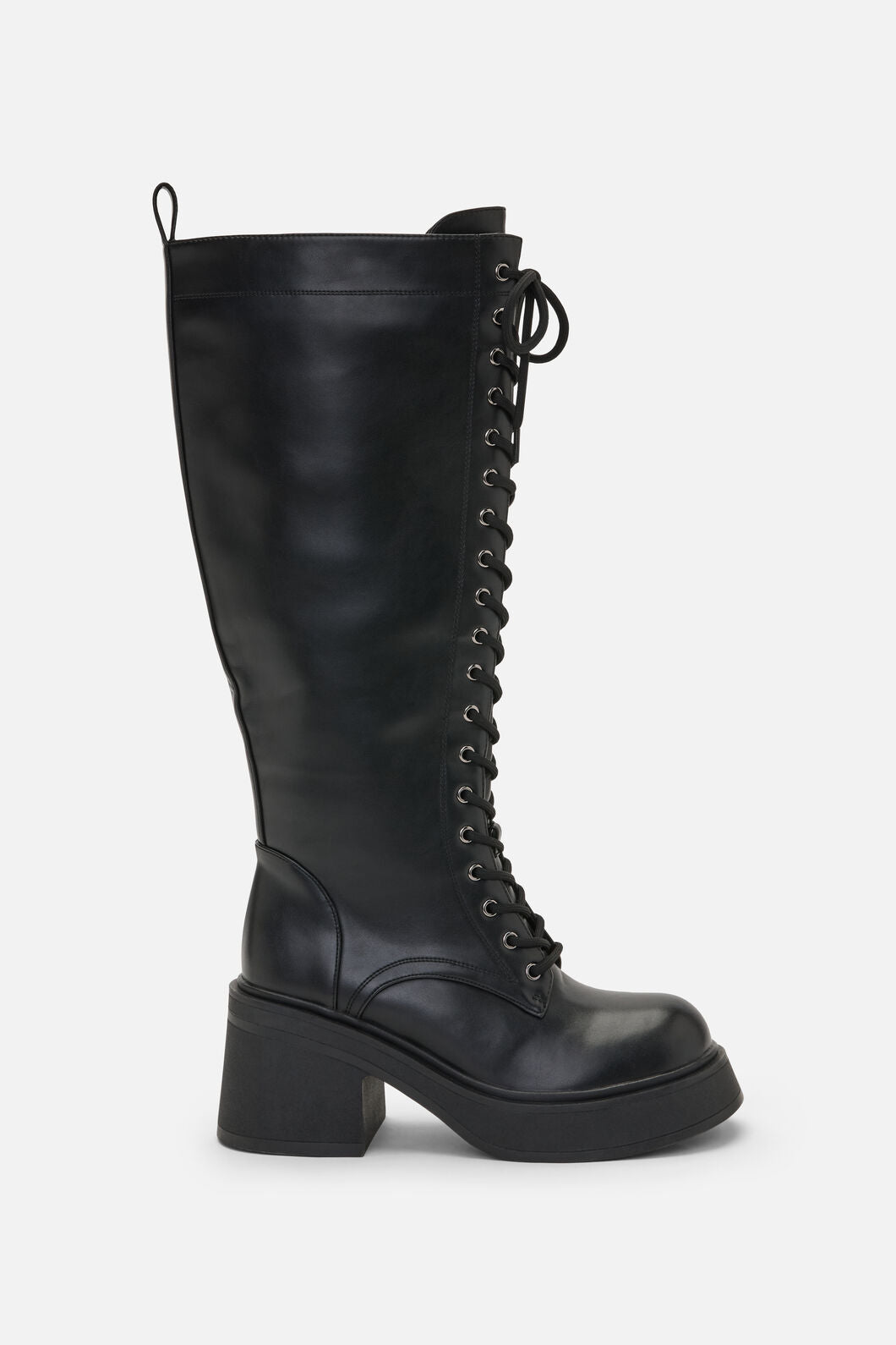 Dangerfield NZ - Knee High Lace Up Boot - black