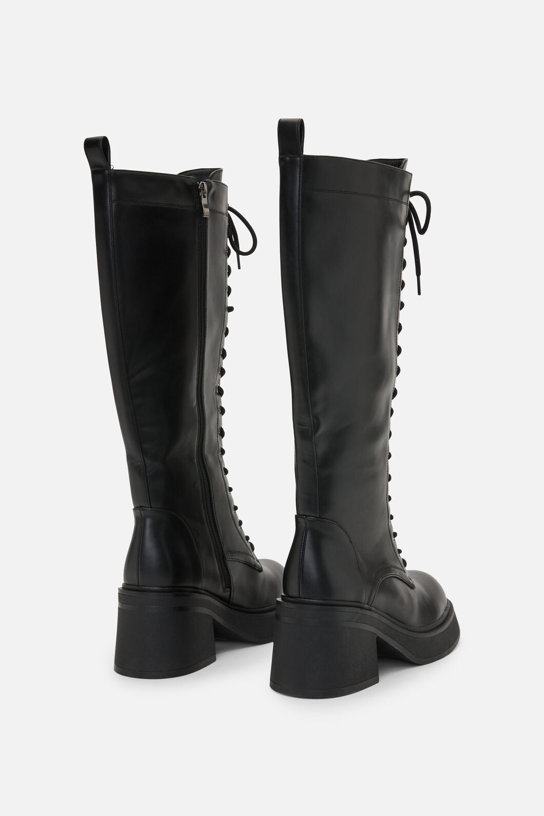 Dangerfield NZ - Knee High Lace Up Boot - black