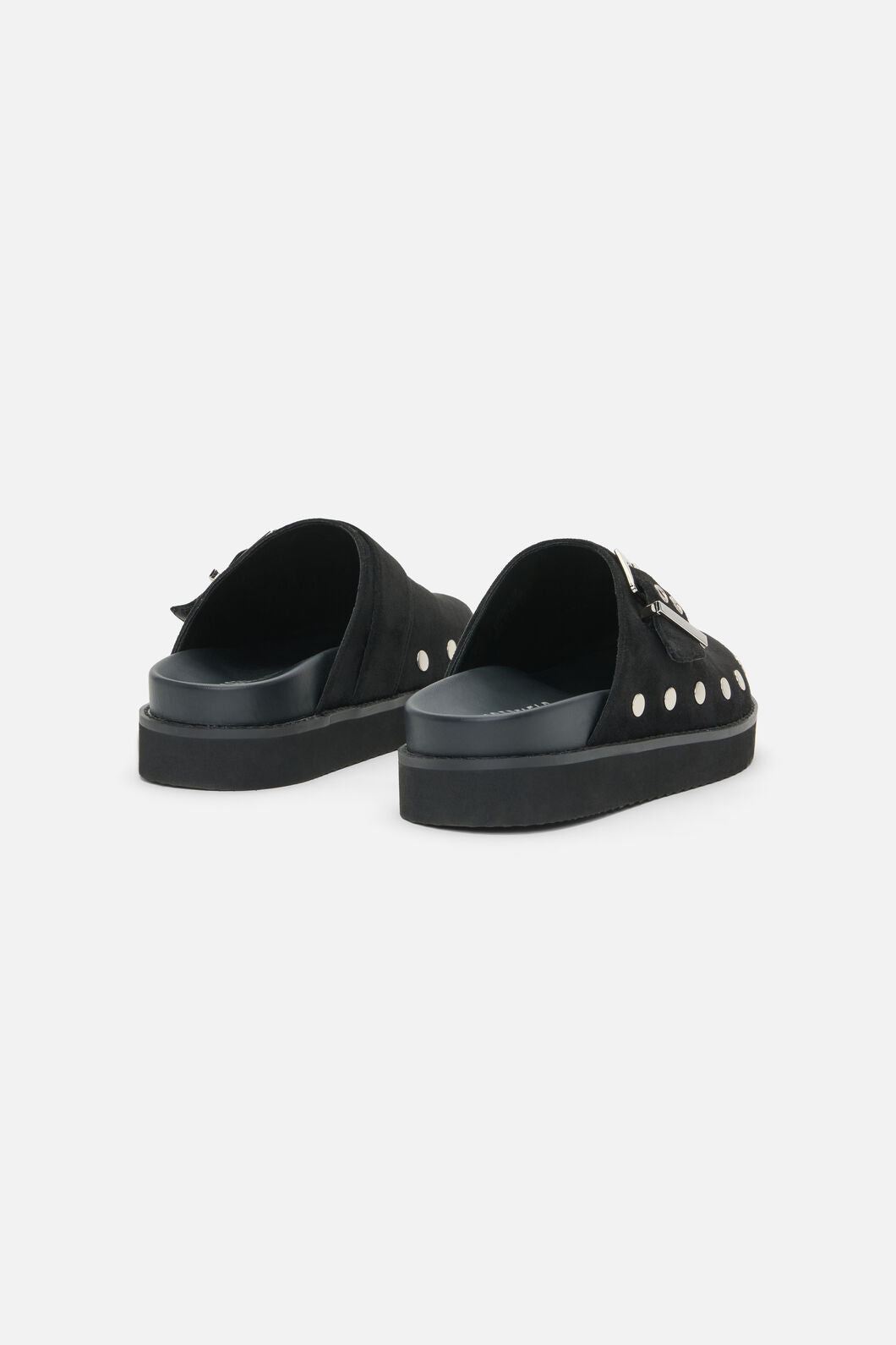 Dangerfield NZ - Stud Faux Suede Slide Shoe - black
