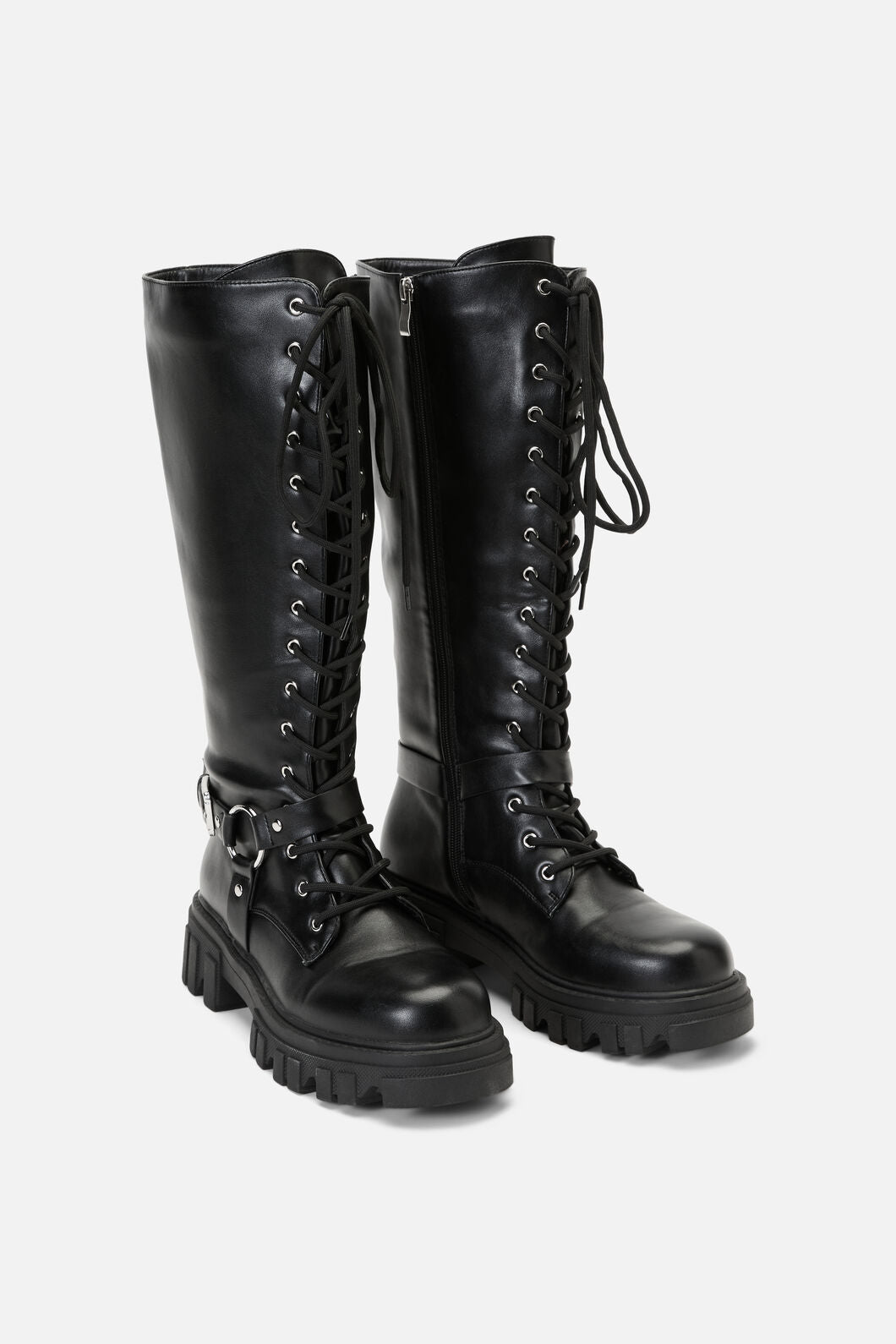 Dangerfield NZ - Biker Detail Knee High Boot - black